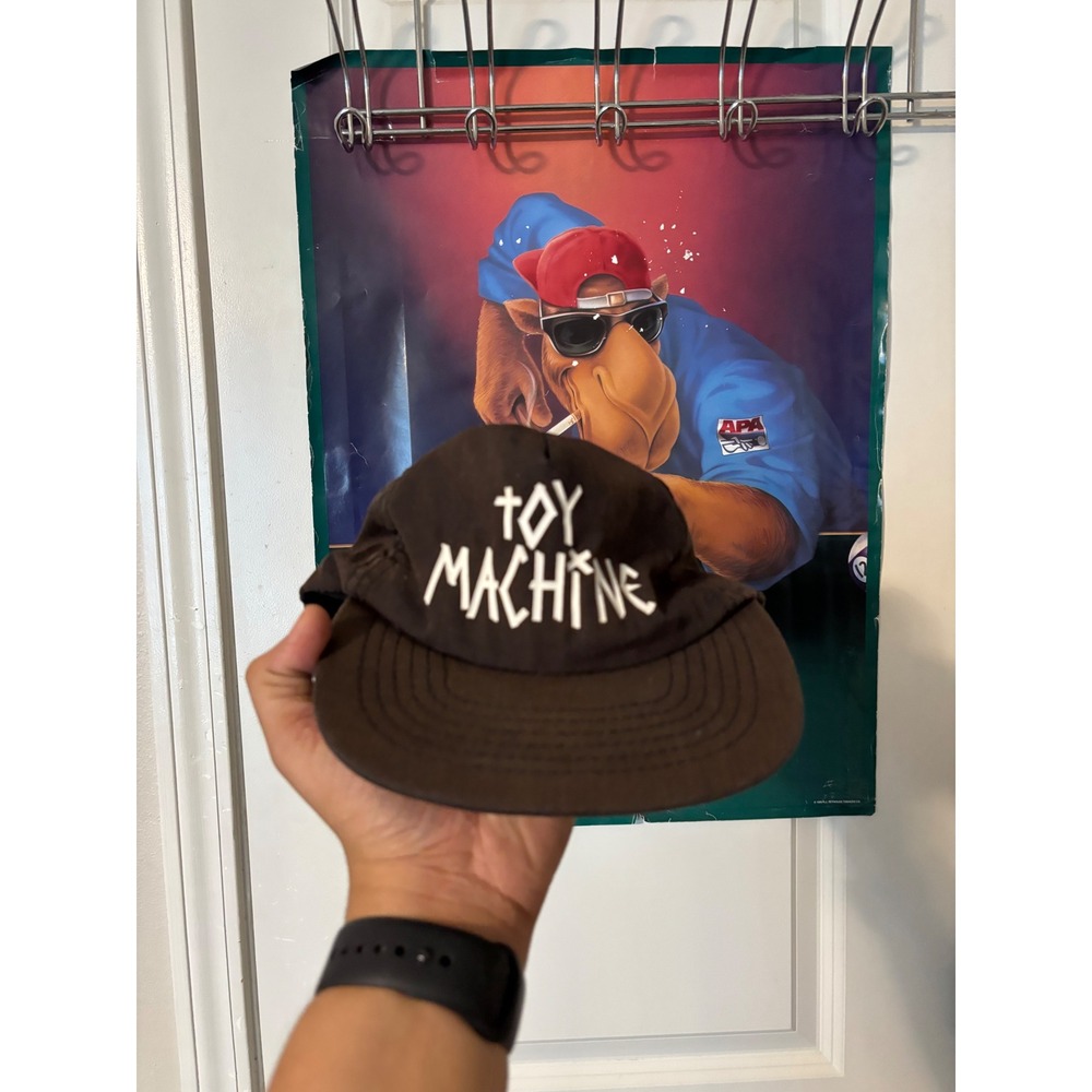 Toy Machine Hat Brown Adjustable Strapback Skater Cap